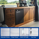 BODEGA 12 Volt Mini Refrigerator 1.25cu.ft 35.4L RV Fridge and Freezer