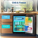 BODEGA 12 Volt Mini Refrigerator 1.25cu.ft 35.4L RV Fridge and Freezer