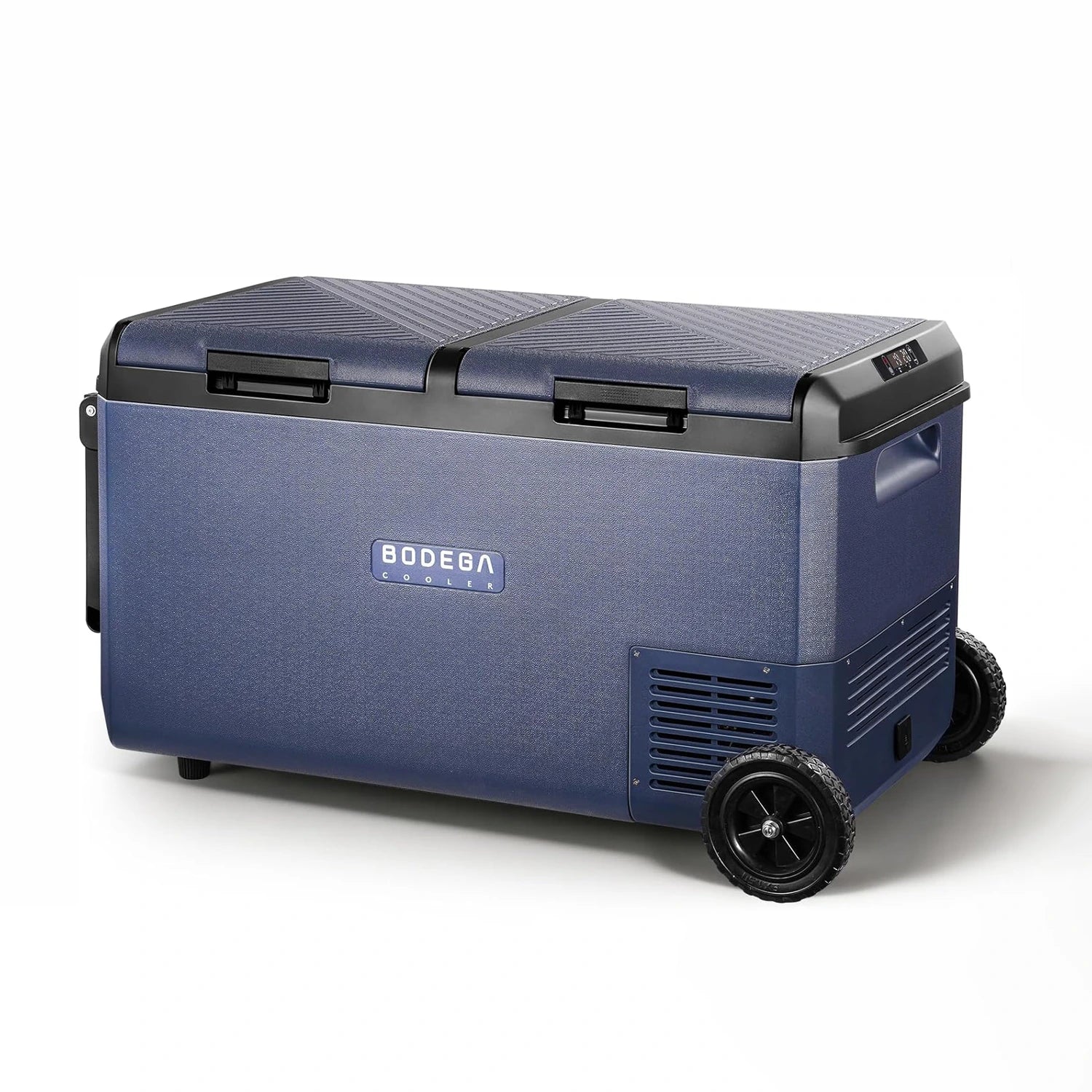 BODEGACOOLER 79QT Dual-Zone IPX4 Waterproof Portable Fridge with Wheels