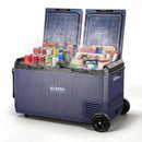 BODEGACOOLER 79QT Dual-Zone IPX4 Waterproof Portable Fridge with Wheels