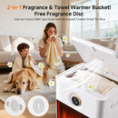 Towel Warmer Bucket with LED Fireplace
