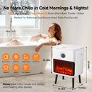 Towel Warmer Bucket with LED Fireplace