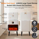 Towel Warmer Bucket with LED Fireplace