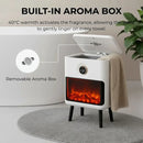 Towel Warmer Bucket with LED Fireplace