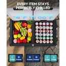 Portable fridge and freezer to keep food and drinks perfectly chilled