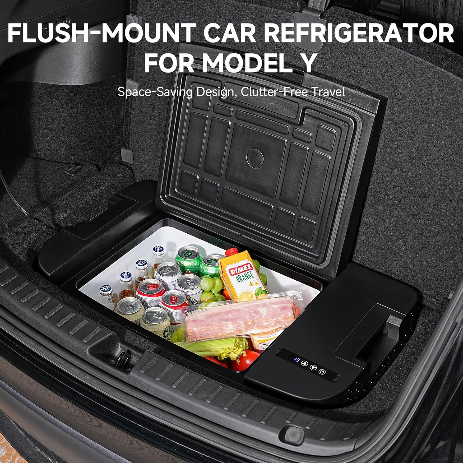 BODEGAcooler 12V 35L Car Refrigerator Perfect for Tesla Model Y