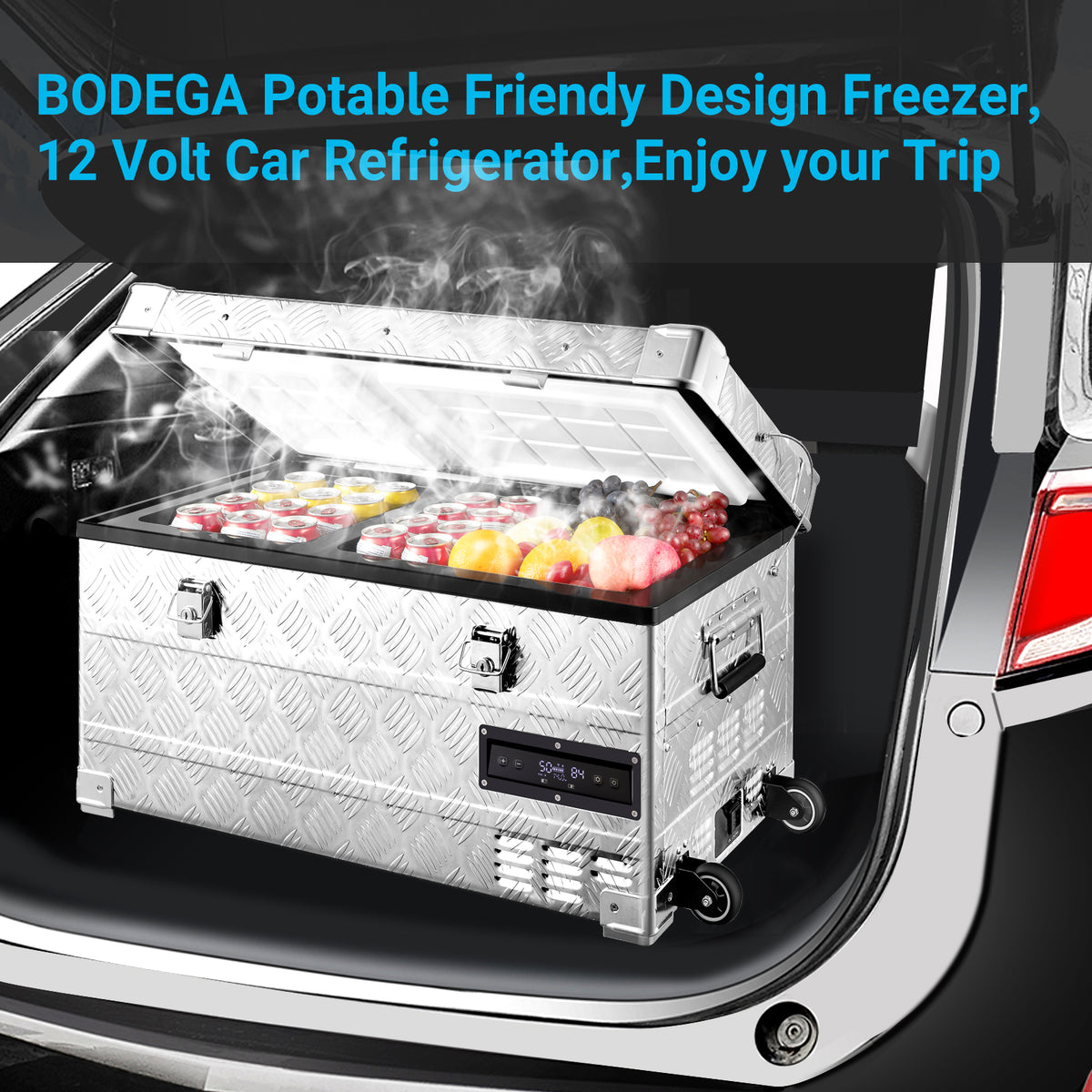 冷凍4L10 ML35 ADL20 BODEGAcooler 48 Quart/42L Portable Car Fridge Dual Zone