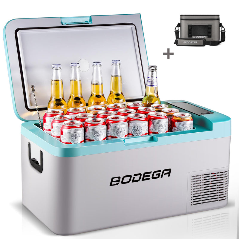 BODEGAcooler 20qt/18L Portable Car Fridge/Freezer K18 Bule