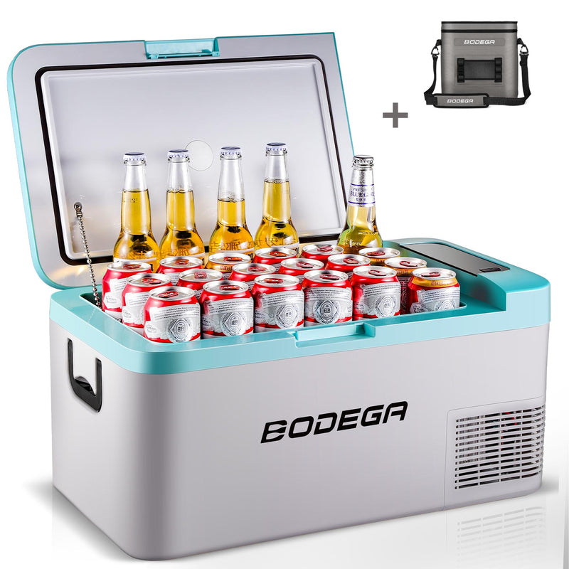 BODEGAcooler 20qt/18L Portable Car Fridge/Freezer K18 Bule