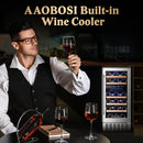 Bodega cooler 15 Inch Wine Cooler 28 Bottle Dual Zone Wine Refrigerator ‎JC-85B