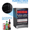 AAobosi 24 Inch 164 Cans Freestanding and Built-in Beverage Refrigerator