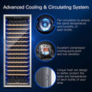 BODEGAcooler 24" Free Standing 154 Bottles Wine Cooler Single Zone