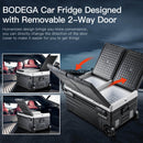 BODEGACOOLER 95L Dual-Zone Car Fridge | 100 Quart Portable 12V Refrigerator & Freezer for RV & Overlanding